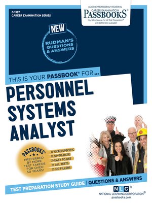 cover image of Personnel Systems Analyst